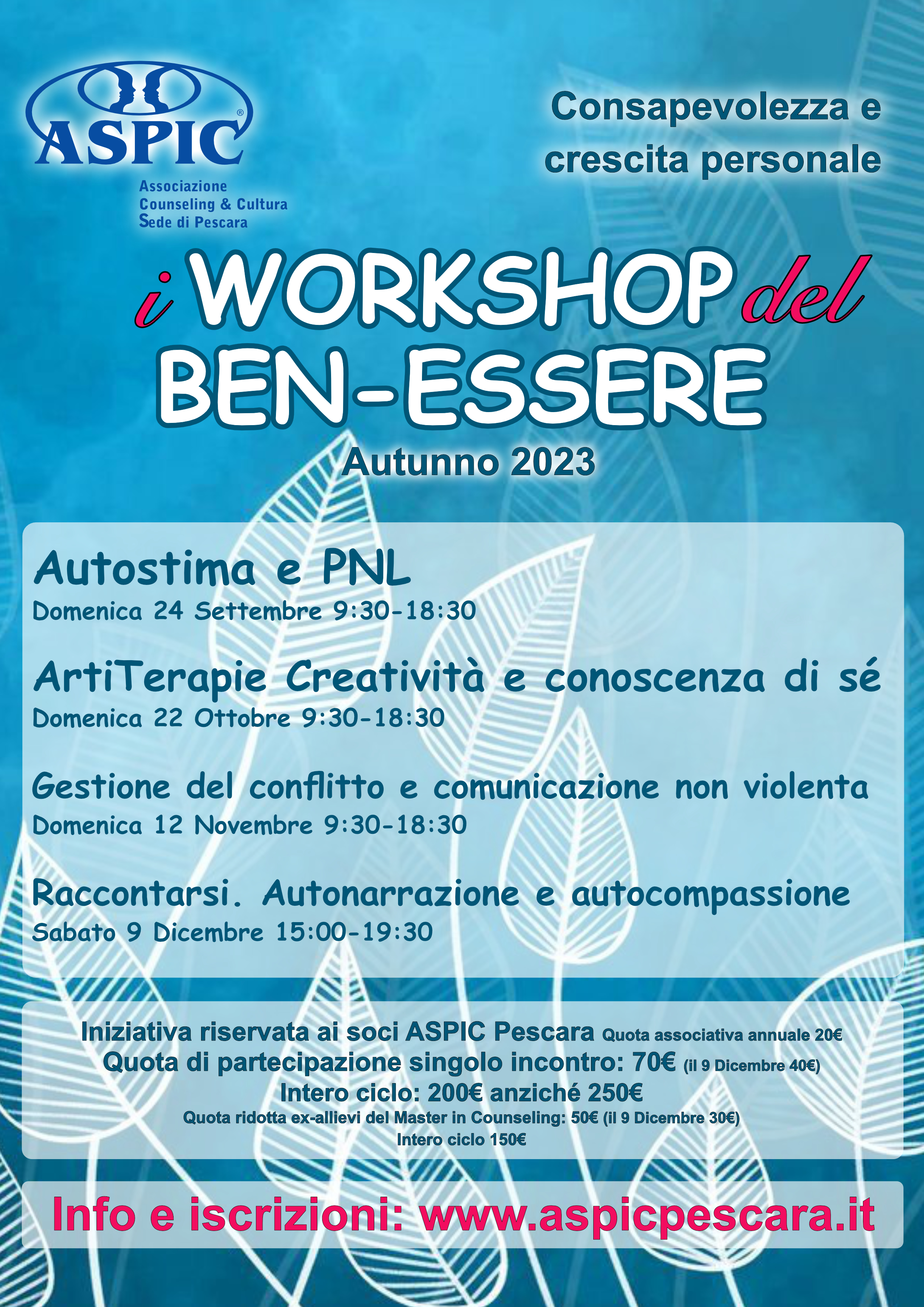 Crescita personale I Workshop del Ben-Essere